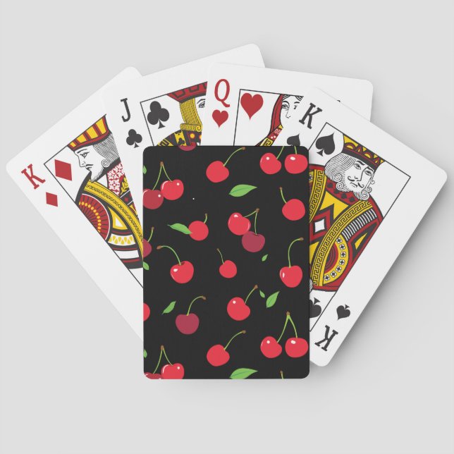 Körsbär 2 casinokort (Baksidan)