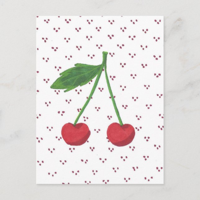Körsbär 2 vykort (Framsida)