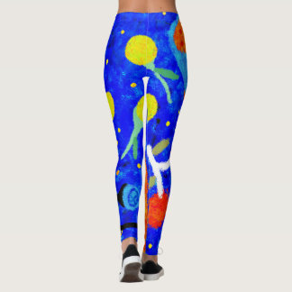 Körsbär av blåbär leggings