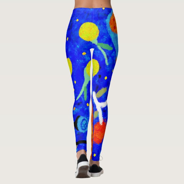Körsbär av blåbär leggings (Baksida)