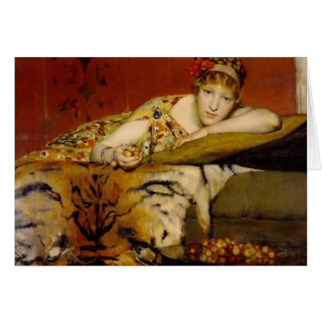 Körsbär av Lawrence Alma-Tadema Hälsningskort (Framsidan Horizontal)