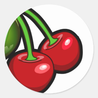 Körsbär av PinkGirlz Runt Klistermärke