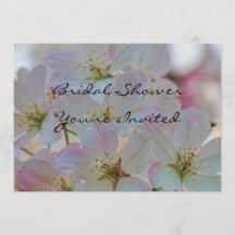 Körsbär Blommar Inbjudningskort för möhippan