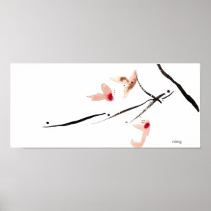 Körsbär Blommar LongArt Print Poster