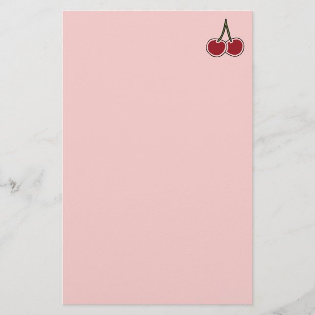 Körsbär Brevpapper (Framsida)