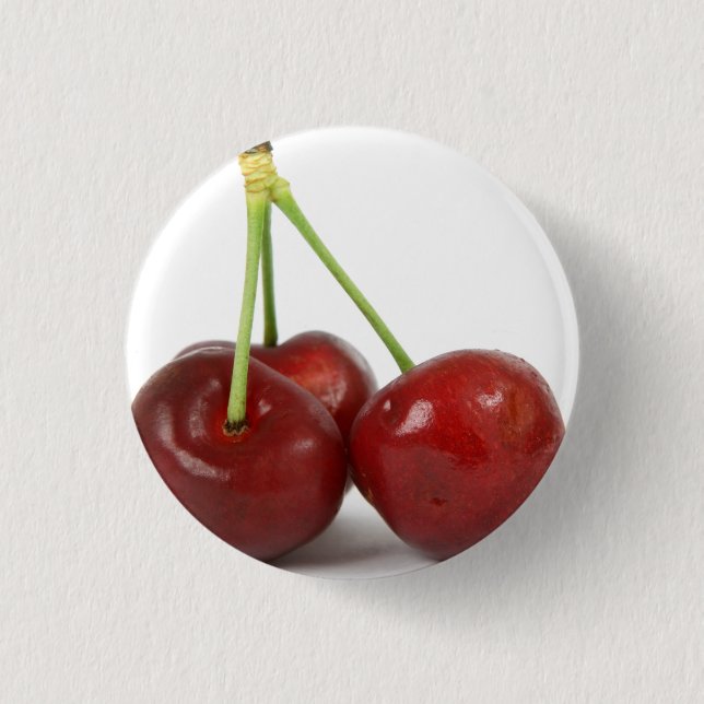 Körsbär - Button Knapp (Framsida)