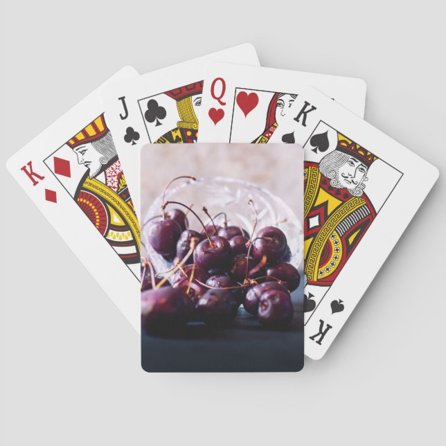Körsbär  casinokort (Baksidan)