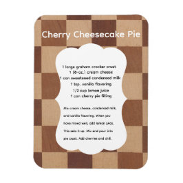 Körsbär Cheesecake Recept Magnet