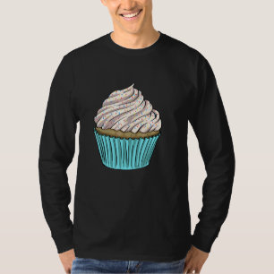 Körsbär Cup Cakes Strössel Kvinnor Bakning Muffins T Shirt