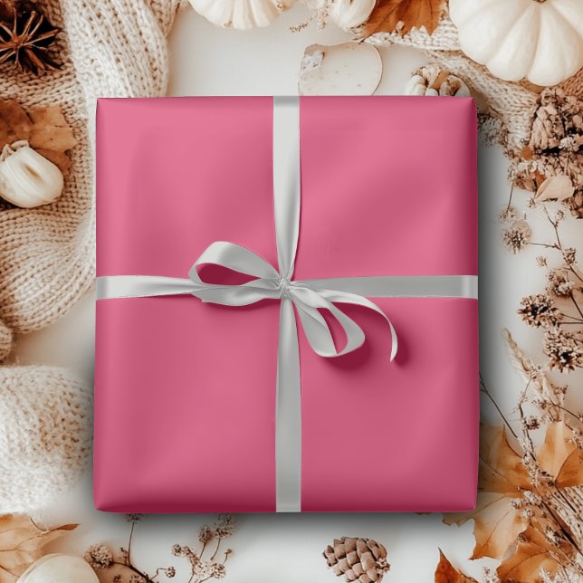 Körsbär enfärgad | Klassisk | Elegant | Trendig  Presentpapper (Skapare uppladdad)