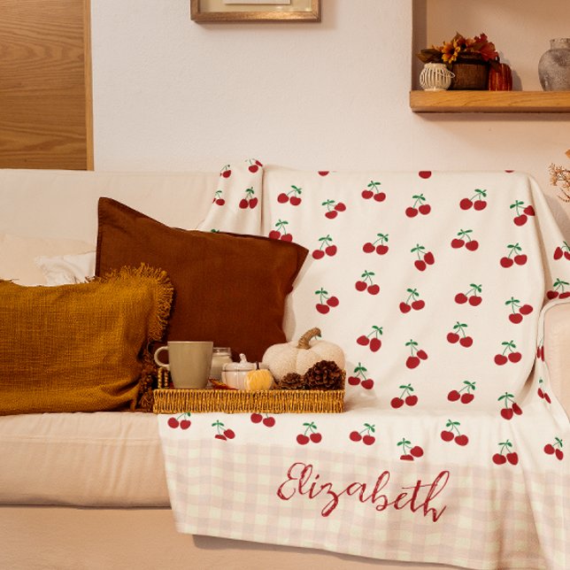 Körsbär Fleecefilt (Skapare uppladdad)