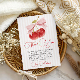 Körsbär Födelsedags Tacksamhetskort Inbjudningar