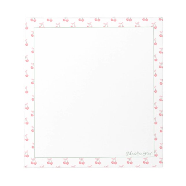 Körsbär för Personlig av Trendig Anteckningsblock (Framsida)