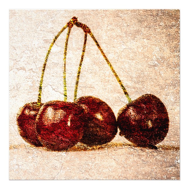 Körsbär Fototryck (Framsidan)