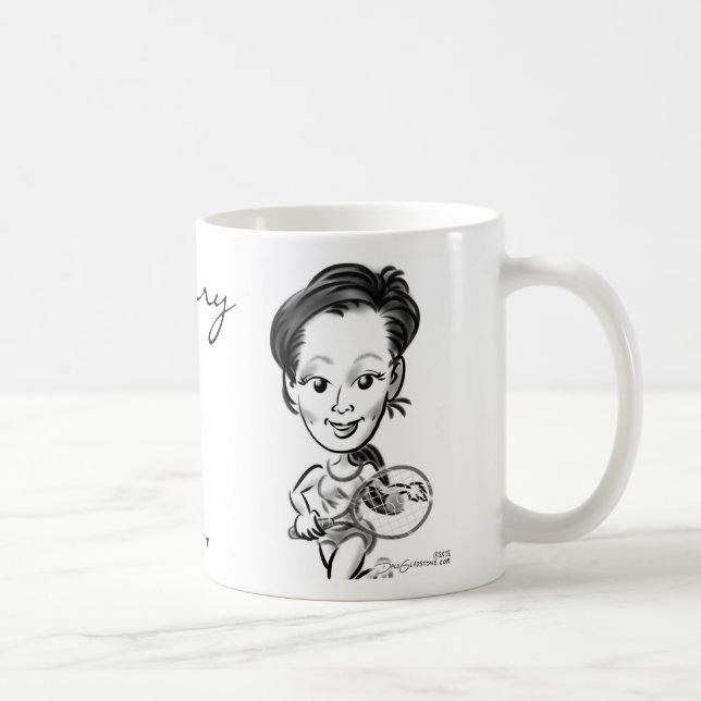 Körsbär karikatyrmugg kaffemugg (Höger)
