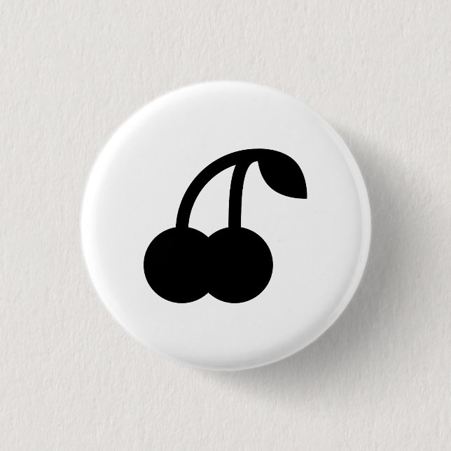 "Körsbär knäppas Pictogram Knapp (Framsida)
