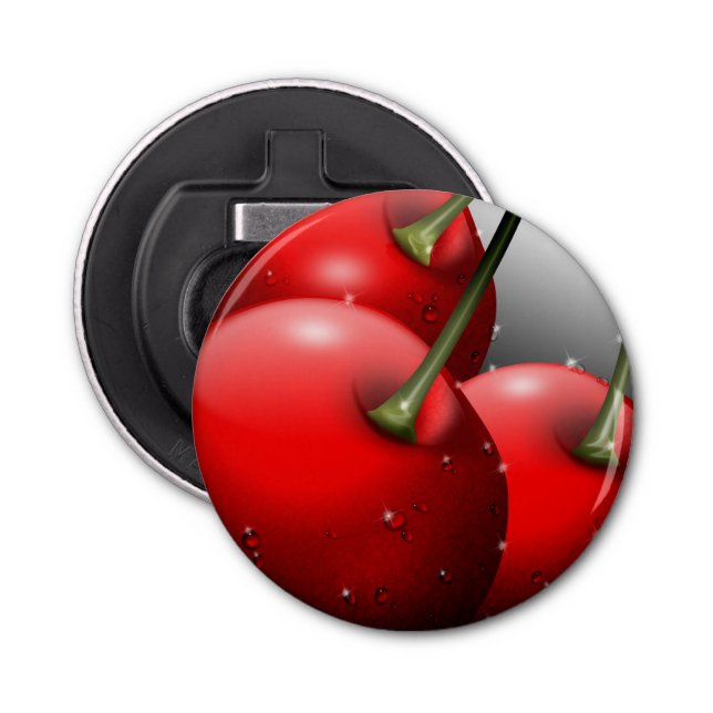 Körsbär med dryga droppar flasköppnare (Framsidan)