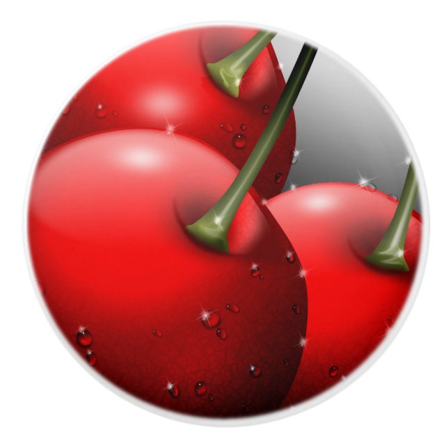 Körsbär med dryga droppar knopp (Framsidan)