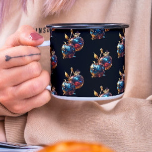 Körsbär med metallisk nedbrytning mugg