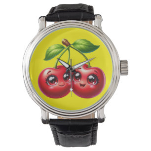 Körsbär med smiley face armbandsur