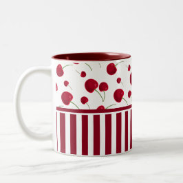Körsbär, mönster, Kaffe Mugg
