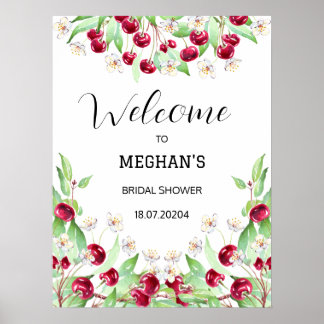 Körsbär Much Bröllopsfest Poster