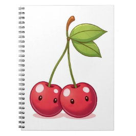 Körsbär notebook  anteckningsbok