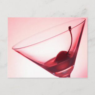 Körsbär och glas vykort
