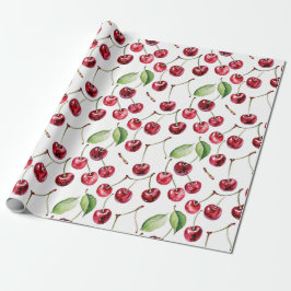 Körsbär och Löv med vintage Presentpapper