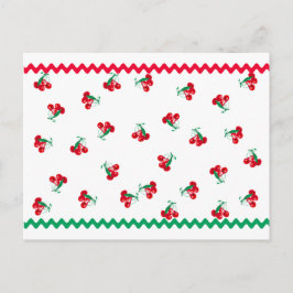 Körsbär och recensionskort för RIC Vykort