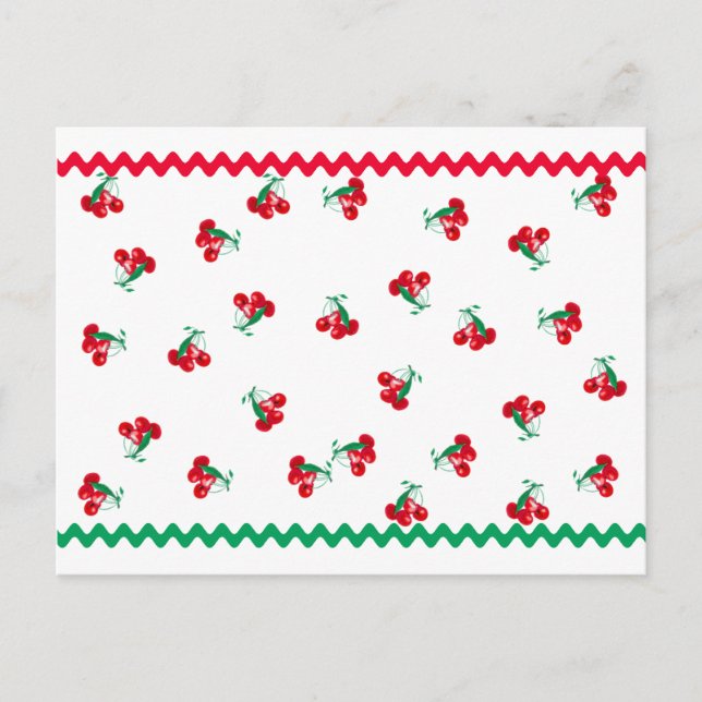 Körsbär och recensionskort för RIC Vykort (Framsida)