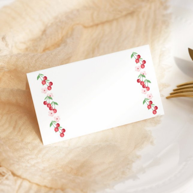 Körsbär på det översta Rosan-kortet för babyskor Kort (Skapare uppladdad)