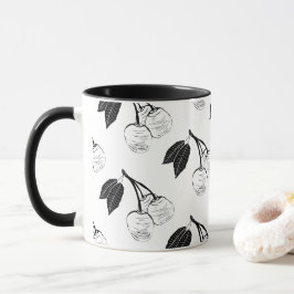 Körsbär på en mugg
