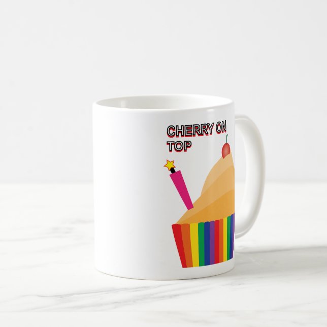 Körsbär på toppen 02 kaffemugg (Framsida höger)
