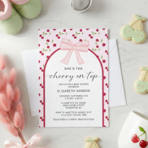 Körsbär På Toppen Baby Shower Coquette Slinga