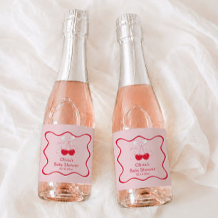 Körsbär På Toppen Baby Shower Mini Champagne