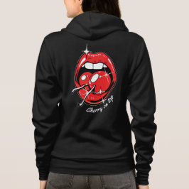 Körsbär på toppen Pop Art Röda läppar & Saftiga kö T Shirt