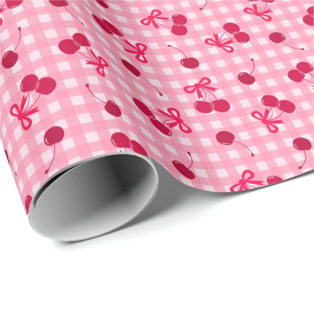 Körsbär Presentpapper (Rullad Hörn)