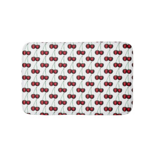 Körsbär Ripe Red Cherry Summer Fruit Print Badrumsmatta