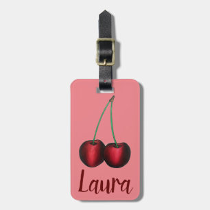Körsbär Ripe Red Cherry Summer Fruit Print Bagagebricka
