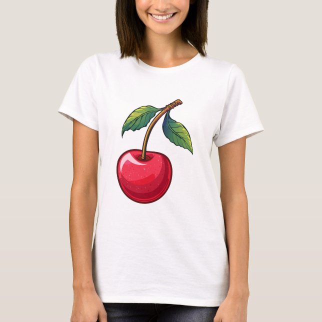 Körsbär T Shirt (Framsida)