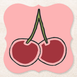 Körsbär Underlägg Papper