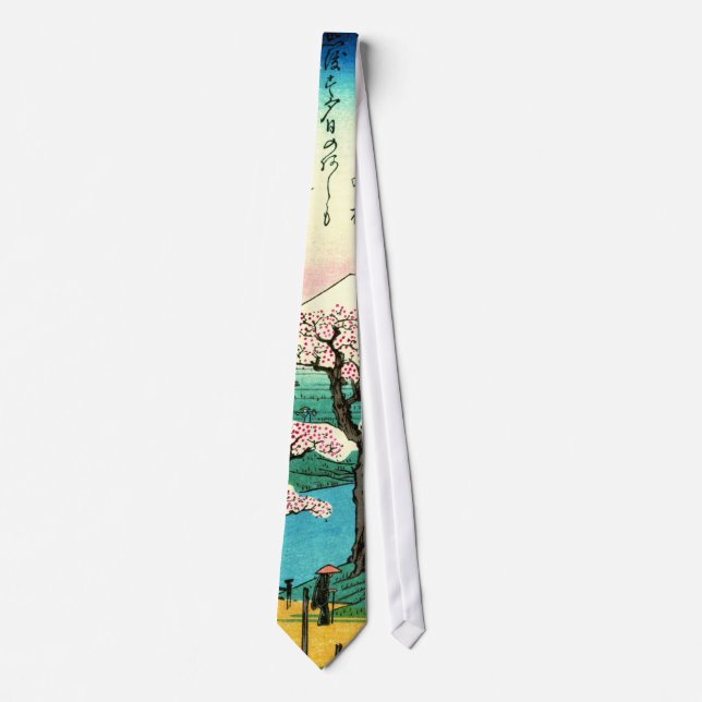 Körsbärblommar och Mount Fuji 1838 Slips (Framsida)