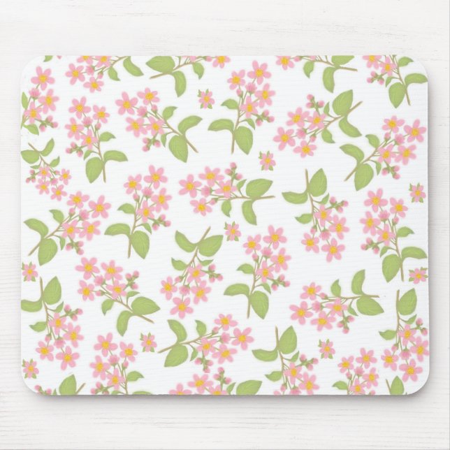 Körsbäret blomstrar Mousepad Musmatta (Framsidan)