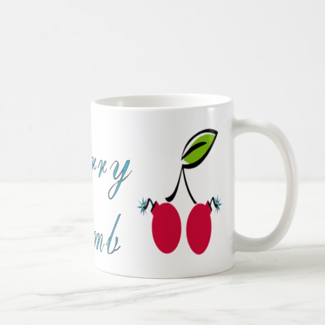 Körsbäret bombarderar kaffemugg (Höger)
