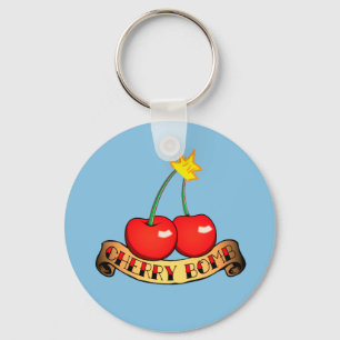 Körsbäret bombarderar Keychain Nyckelring
