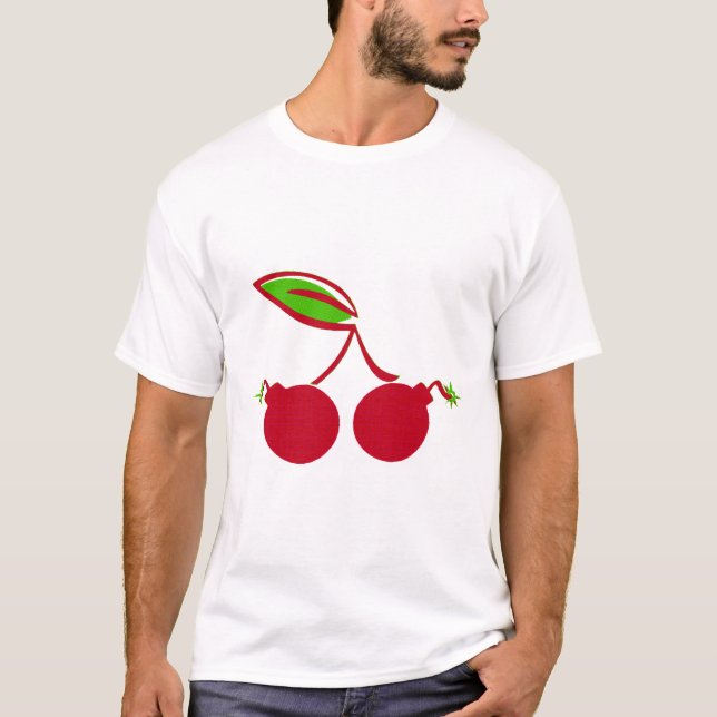 Körsbäret bombarderar tee shirt (Framsida)