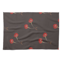 Körsbäret parar mönster (mörk choklad)