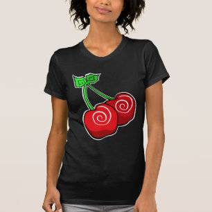 Körsbäret virvlar runt t-shirt