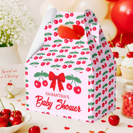 Körsbärs-Barnkalas Röd Rutig Band Presentaskar